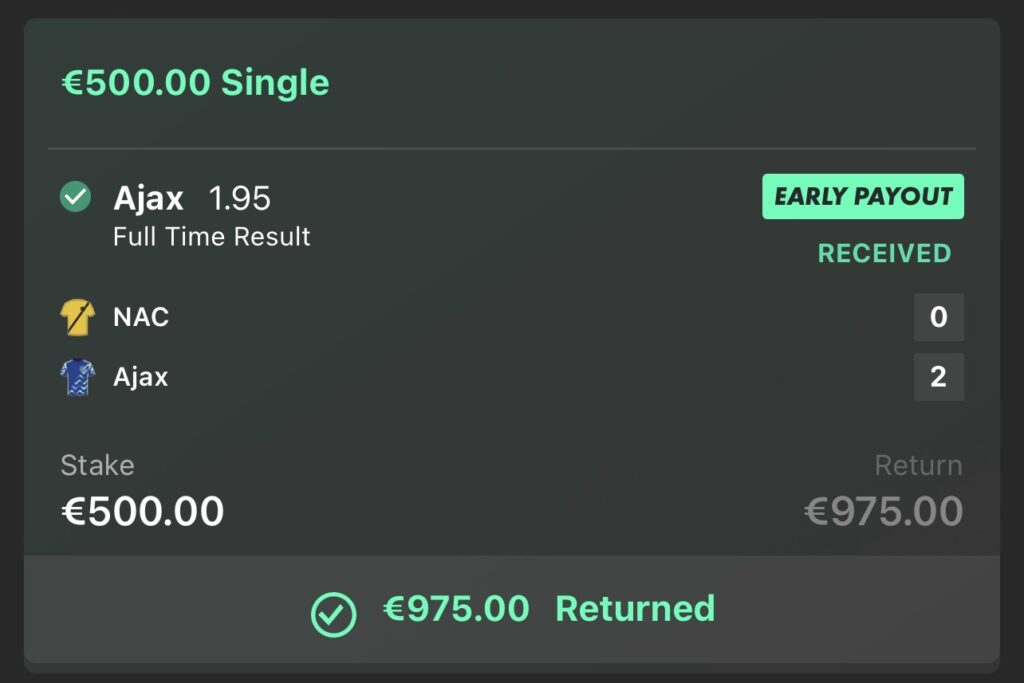 €975.00 RETURNED