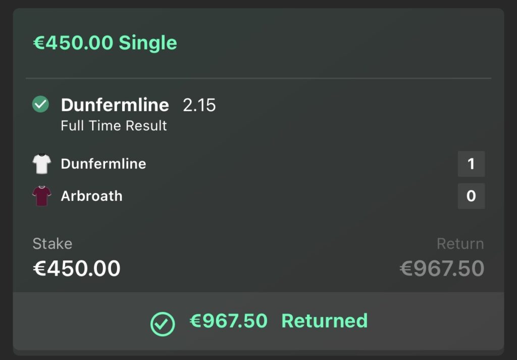 €967.50 RETURNED