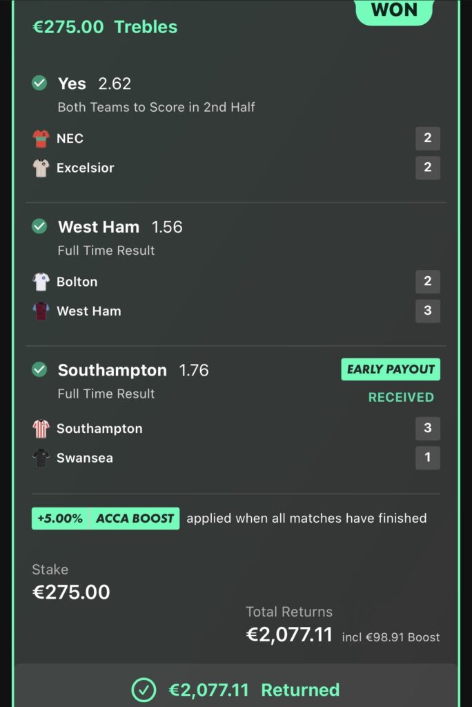 €2,077.11 RETURNED