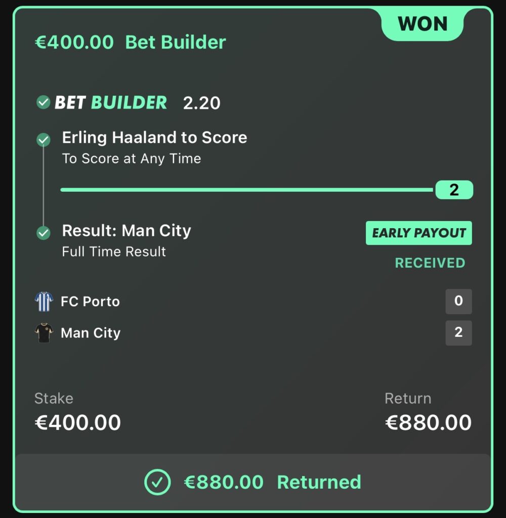 €880.00 RETURNED