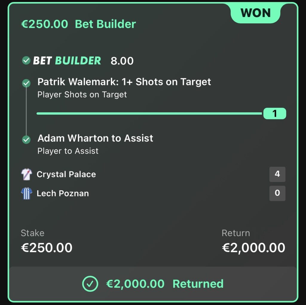 €2,000.00 RETURNED