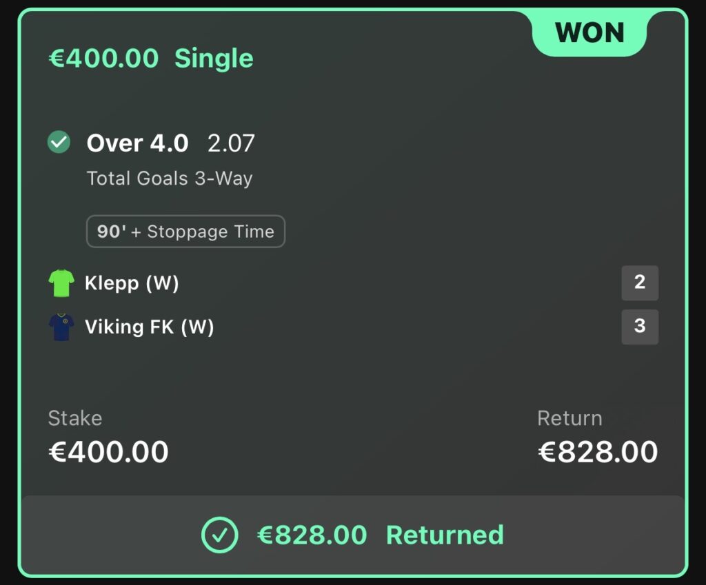 €828.00 RETURNED